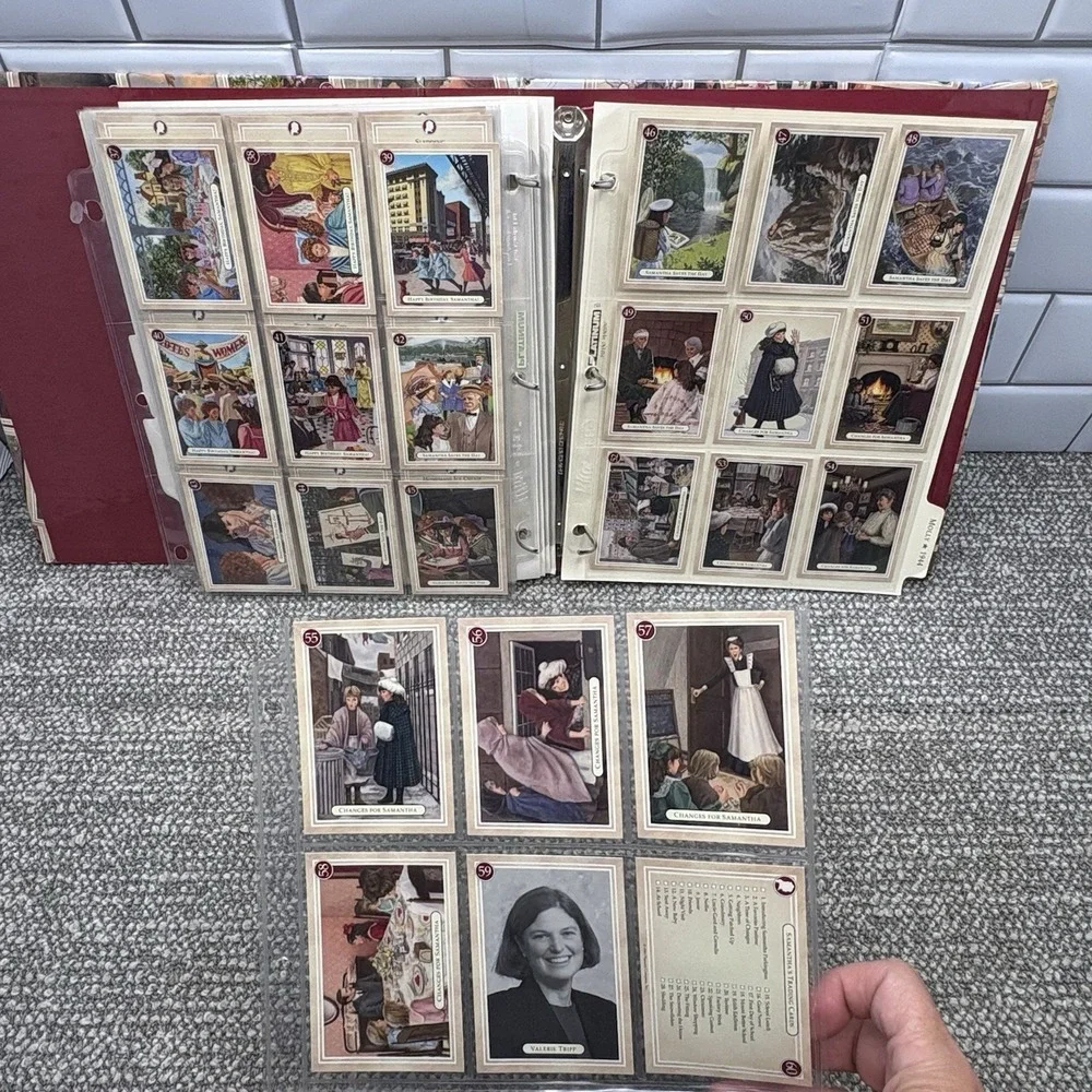 American Girl VTG Trading Cards W Notebook Felicity Molly Samantha MORE 90s
